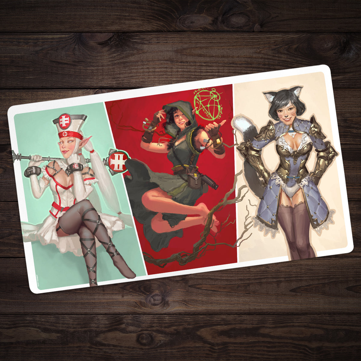 Trio Playmat - Premium Playmat from Inked Gaming - Just $34.99! Shop now at Game Crave Tournament Store