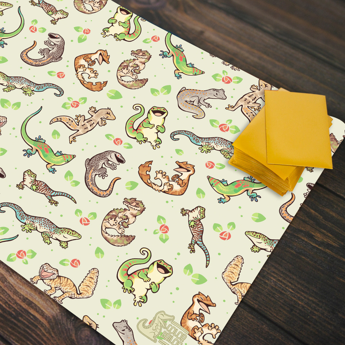Spring Geckos Playmat - Premium Playmat from Inked Gaming - Just $34.99! Shop now at Game Crave Tournament Store