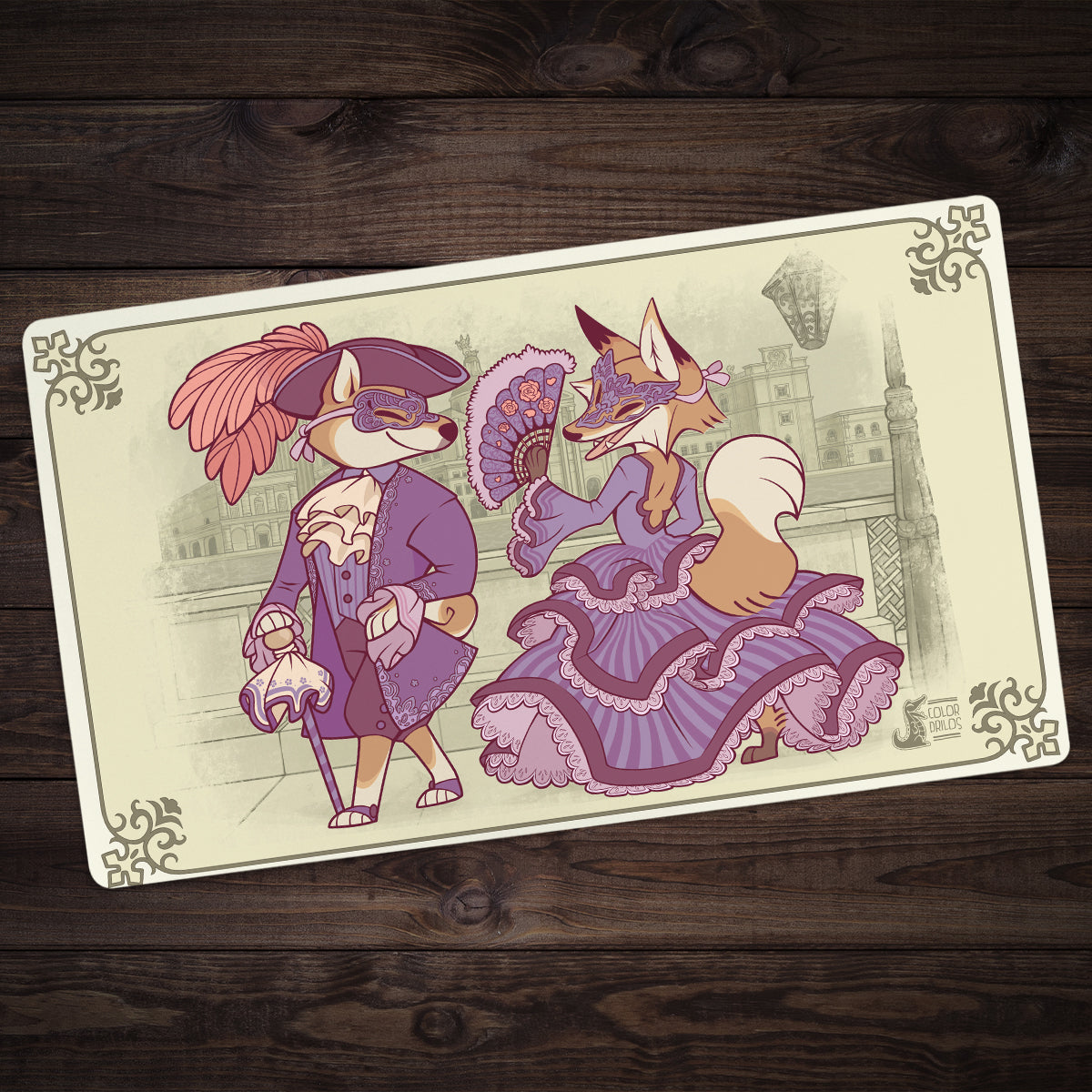 The Shiba and the Fox Playmat - Premium Playmat from Inked Gaming - Just $34.99! Shop now at Game Crave Tournament Store