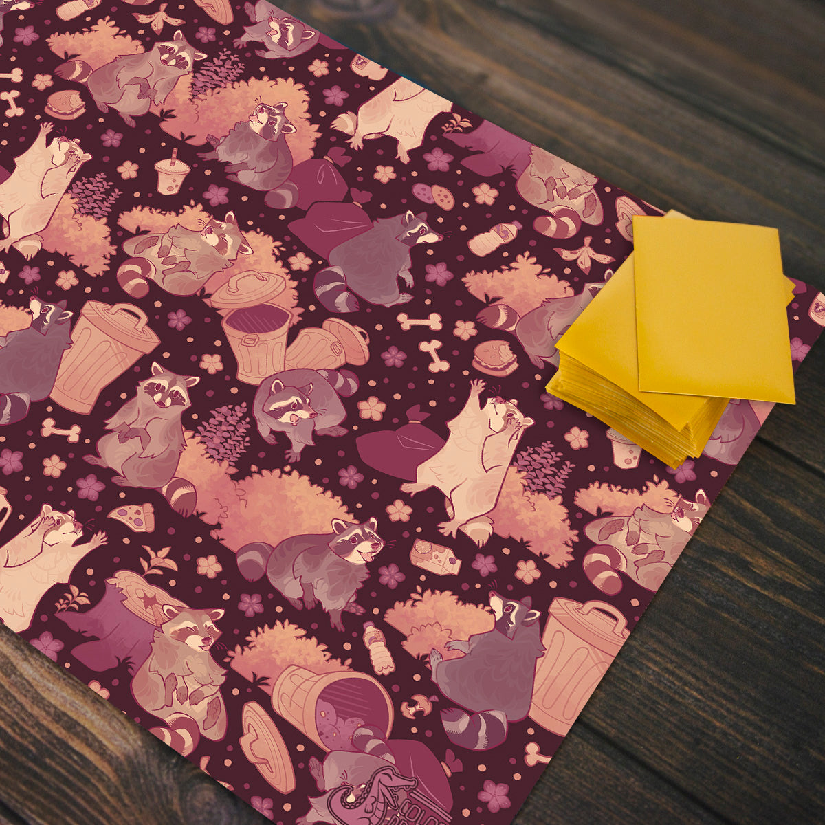 Trash Connoisseur Raccoons Playmat - Premium Playmat from Inked Gaming - Just $34.99! Shop now at Game Crave Tournament Store