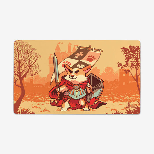 Warrior Corgi Playmat - Premium Playmat from Inked Gaming - Just $34.99! Shop now at Game Crave Tournament Store