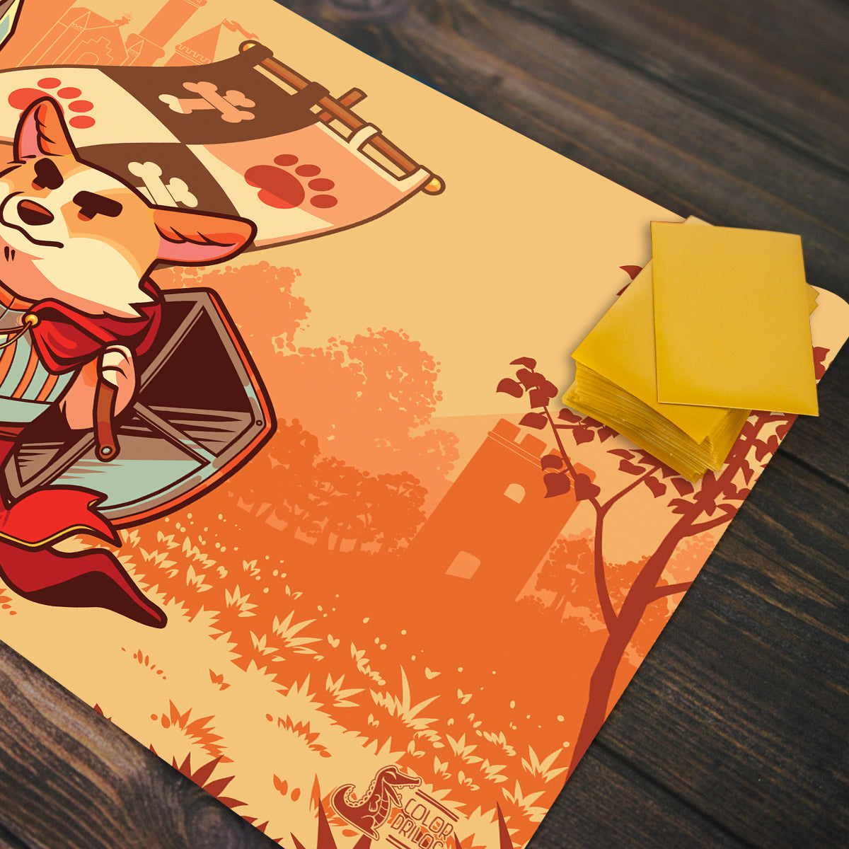 Warrior Corgi Playmat - Premium Playmat from Inked Gaming - Just $34.99! Shop now at Game Crave Tournament Store
