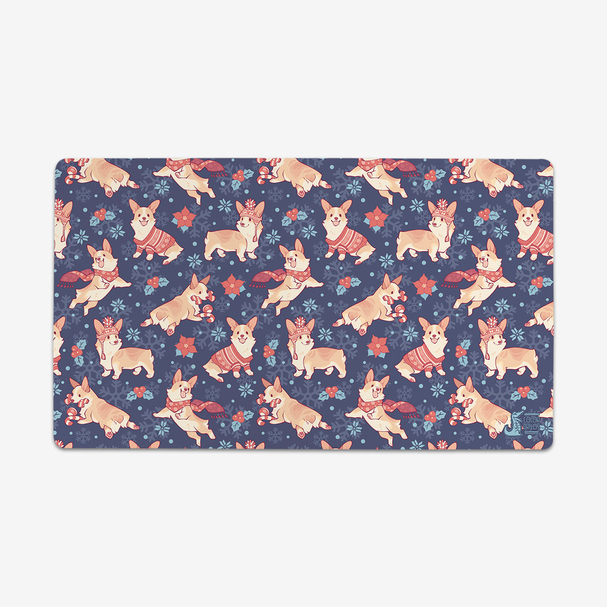 Winter Corgis Playmat - Premium Playmat from Inked Gaming - Just $34.99! Shop now at Game Crave Tournament Store