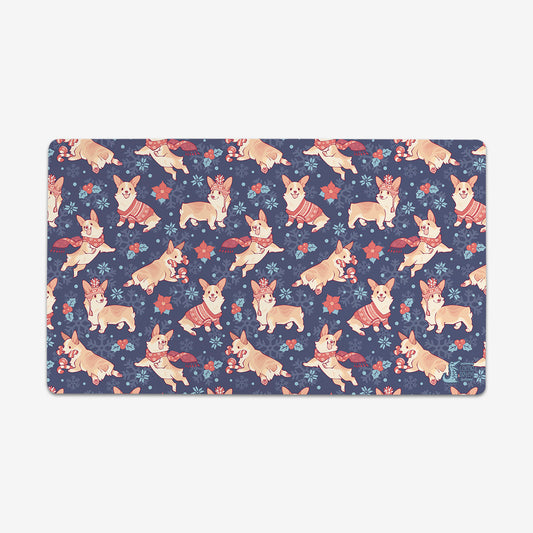 Winter Corgis Playmat - Premium Playmat from Inked Gaming - Just $34.99! Shop now at Game Crave Tournament Store