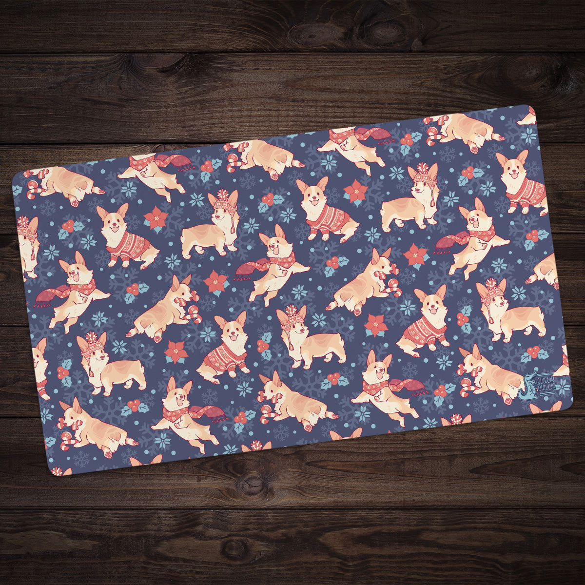 Winter Corgis Playmat - Premium Playmat from Inked Gaming - Just $34.99! Shop now at Game Crave Tournament Store