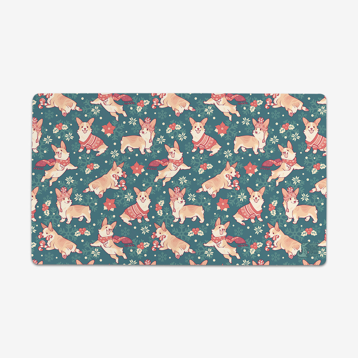 Winter Corgis Playmat - Premium Playmat from Inked Gaming - Just $34.99! Shop now at Game Crave Tournament Store