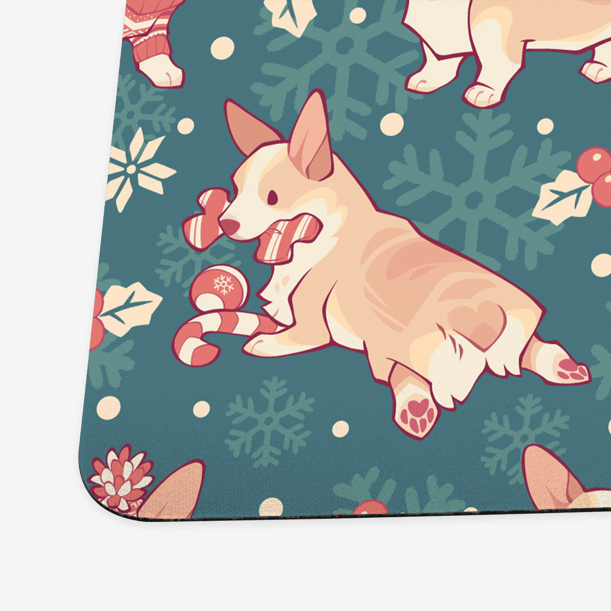 Winter Corgis Playmat - Premium Playmat from Inked Gaming - Just $34.99! Shop now at Game Crave Tournament Store