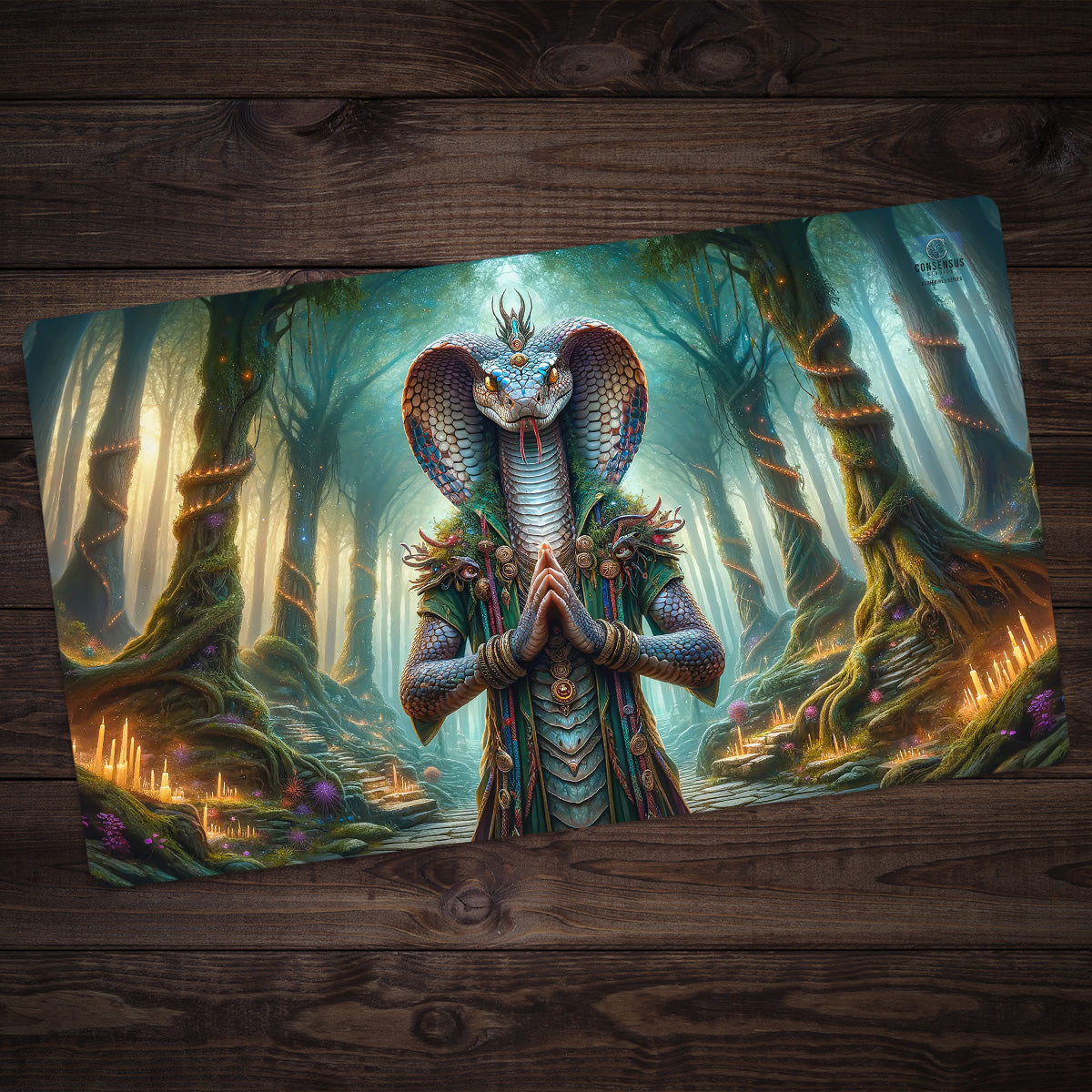 Snake Shaman Playmat - Premium Playmat from Inked Gaming - Just $34.99! Shop now at Game Crave Tournament Store