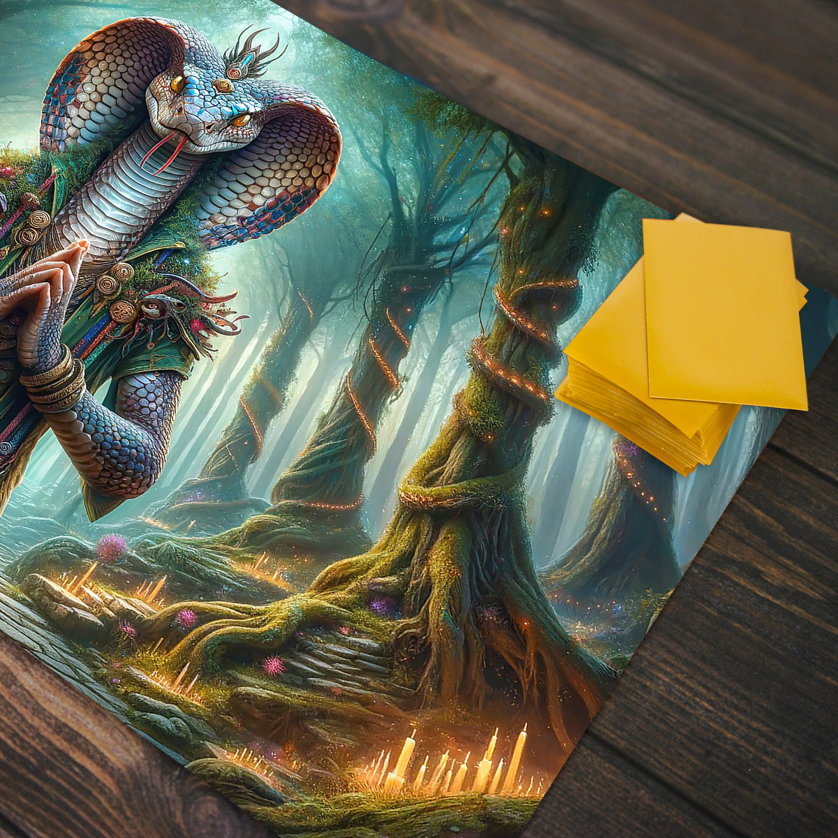 Snake Shaman Playmat - Premium Playmat from Inked Gaming - Just $34.99! Shop now at Game Crave Tournament Store
