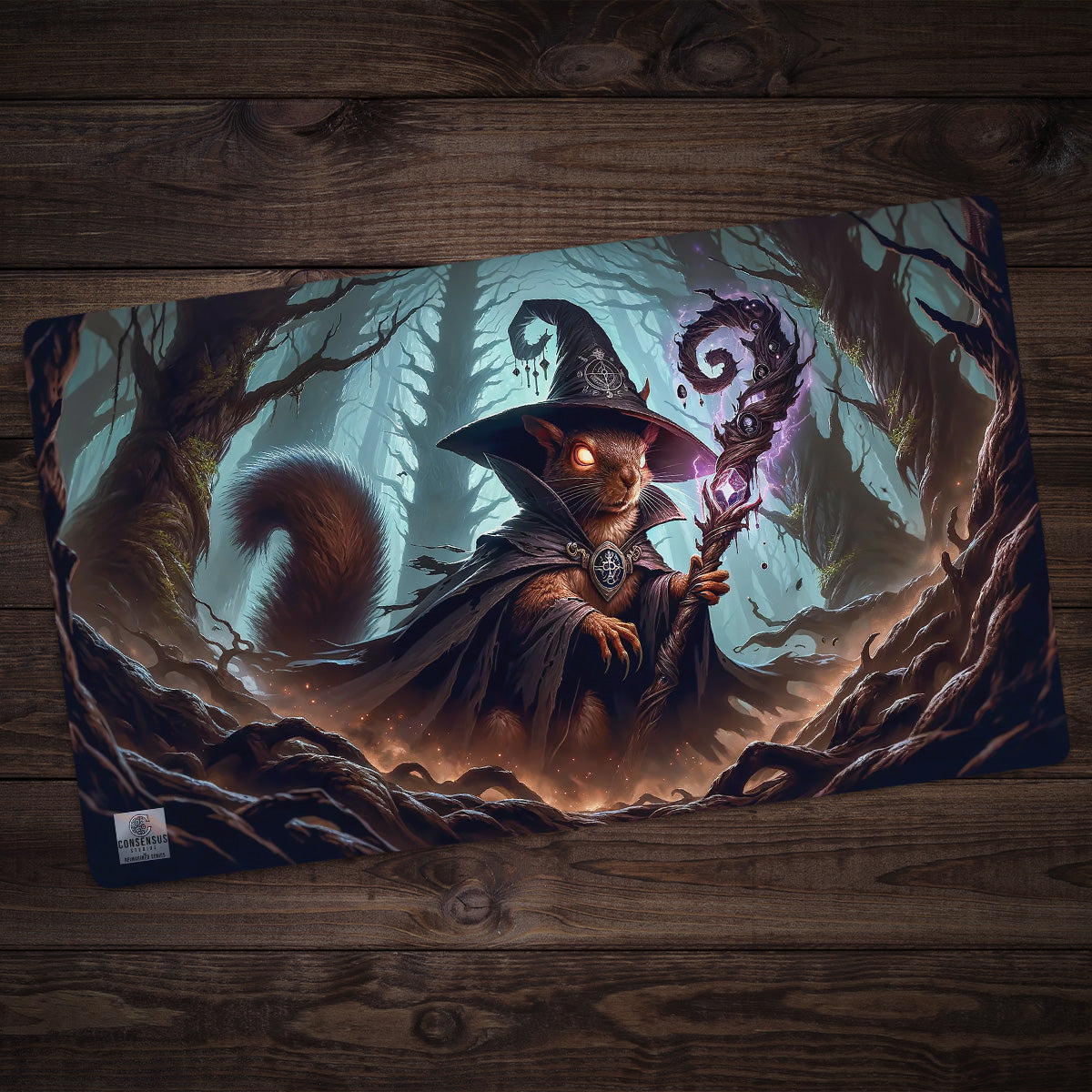 Squirrel Wizard Playmat - Premium Playmat from Inked Gaming - Just $34.99! Shop now at Game Crave Tournament Store
