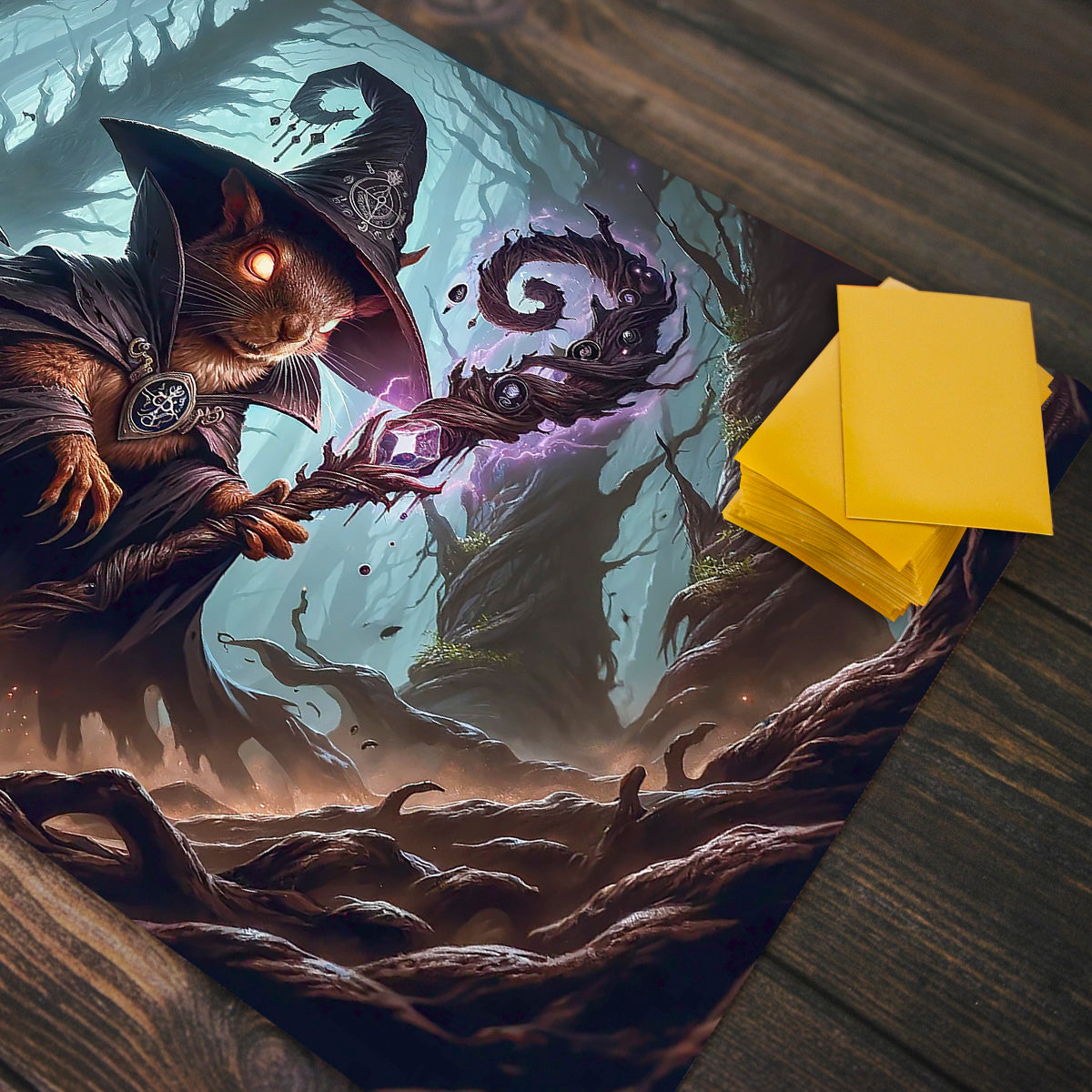 Squirrel Wizard Playmat - Premium Playmat from Inked Gaming - Just $34.99! Shop now at Game Crave Tournament Store