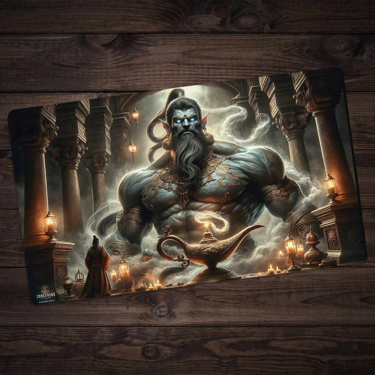 The Genie In The Lamp Playmat - Premium Playmat from Inked Gaming - Just $34.99! Shop now at Game Crave Tournament Store