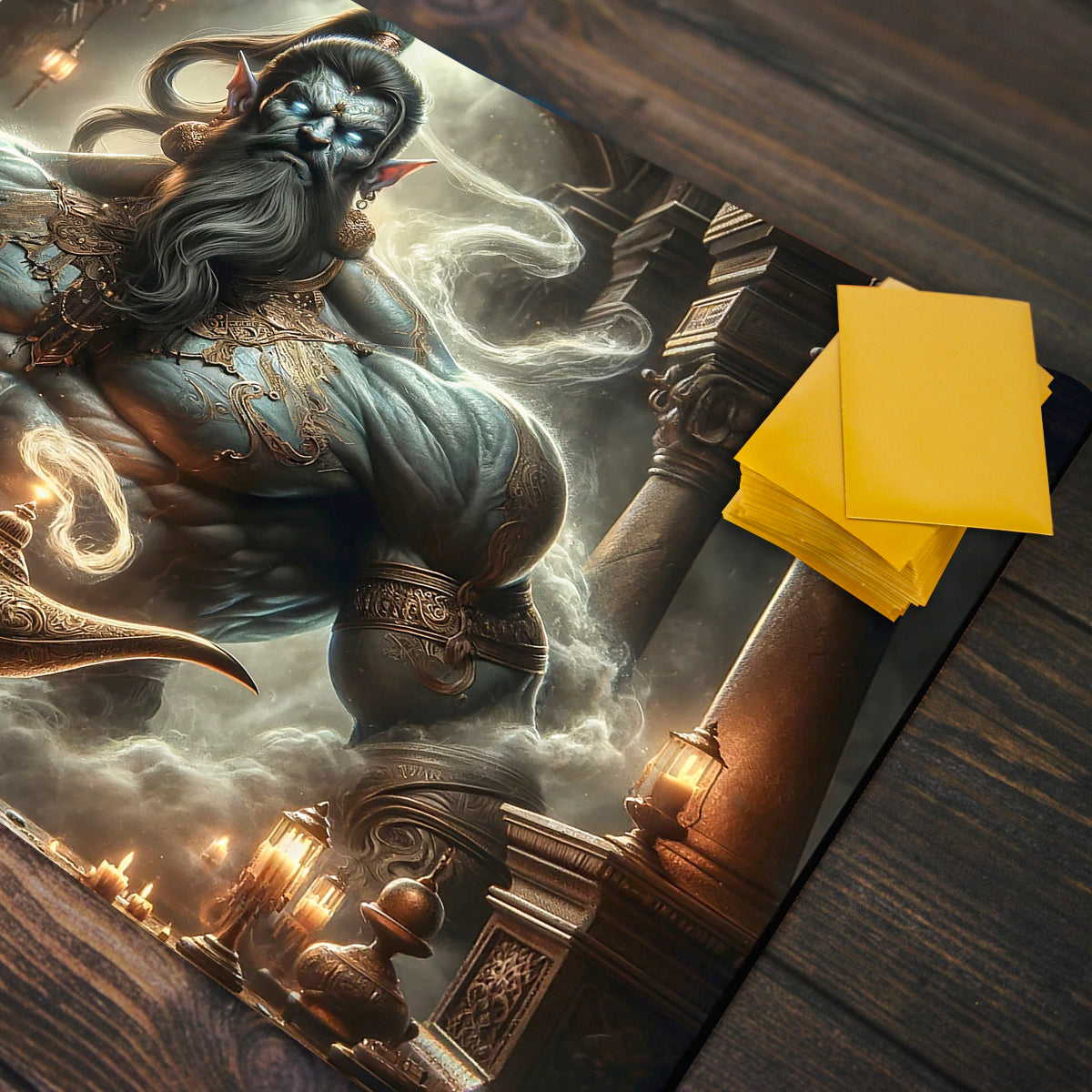 The Genie In The Lamp Playmat - Premium Playmat from Inked Gaming - Just $34.99! Shop now at Game Crave Tournament Store