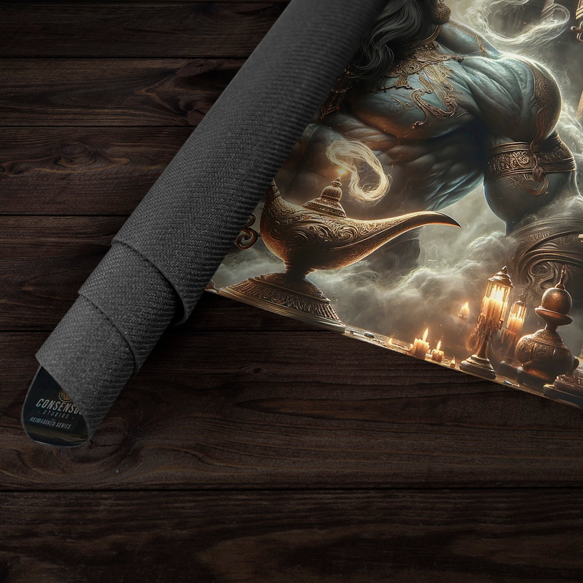 The Genie In The Lamp Playmat - Premium Playmat from Inked Gaming - Just $34.99! Shop now at Game Crave Tournament Store