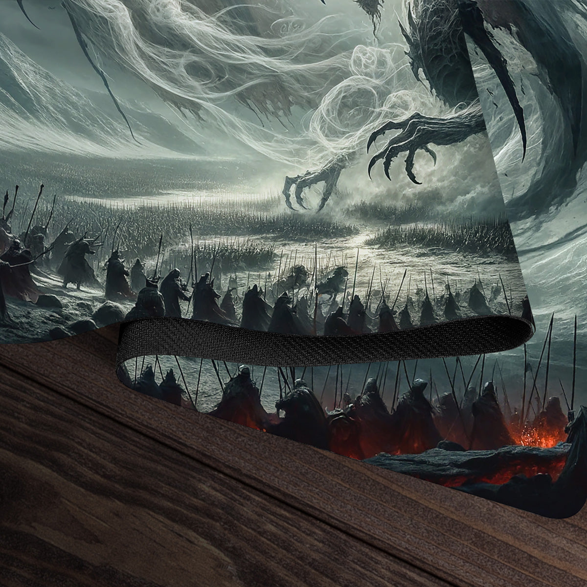 Undead Dragon Battle Playmat - Premium Playmat from Inked Gaming - Just $34.99! Shop now at Game Crave Tournament Store