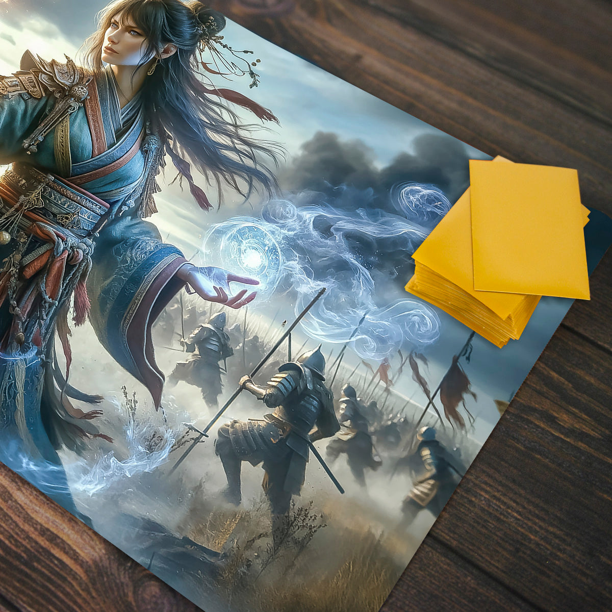 Warrior Sorceress Playmat - Premium Playmat from Inked Gaming - Just $34.99! Shop now at Game Crave Tournament Store