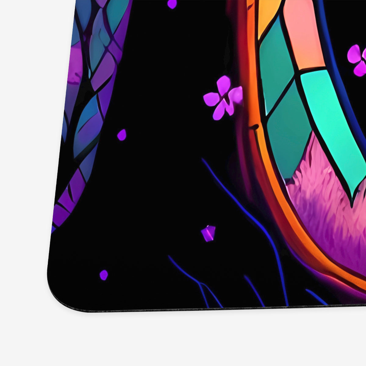 Stained Glass Cherry Blossom Playmat - Premium Playmat from Inked Gaming - Just $34.99! Shop now at Game Crave Tournament Store