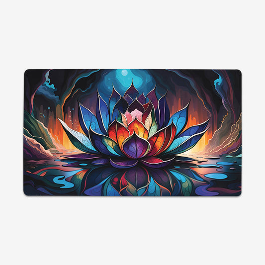 Stained Glass Lotus Prism Playmat - Premium Playmat from Inked Gaming - Just $34.99! Shop now at Game Crave Tournament Store
