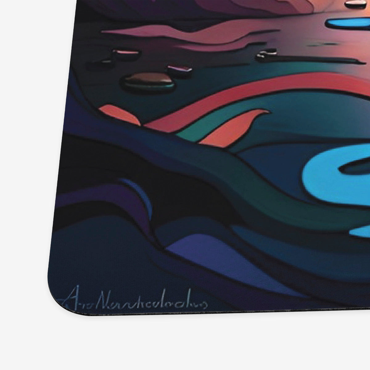 Stained Glass Lotus Prism Playmat - Premium Playmat from Inked Gaming - Just $34.99! Shop now at Game Crave Tournament Store