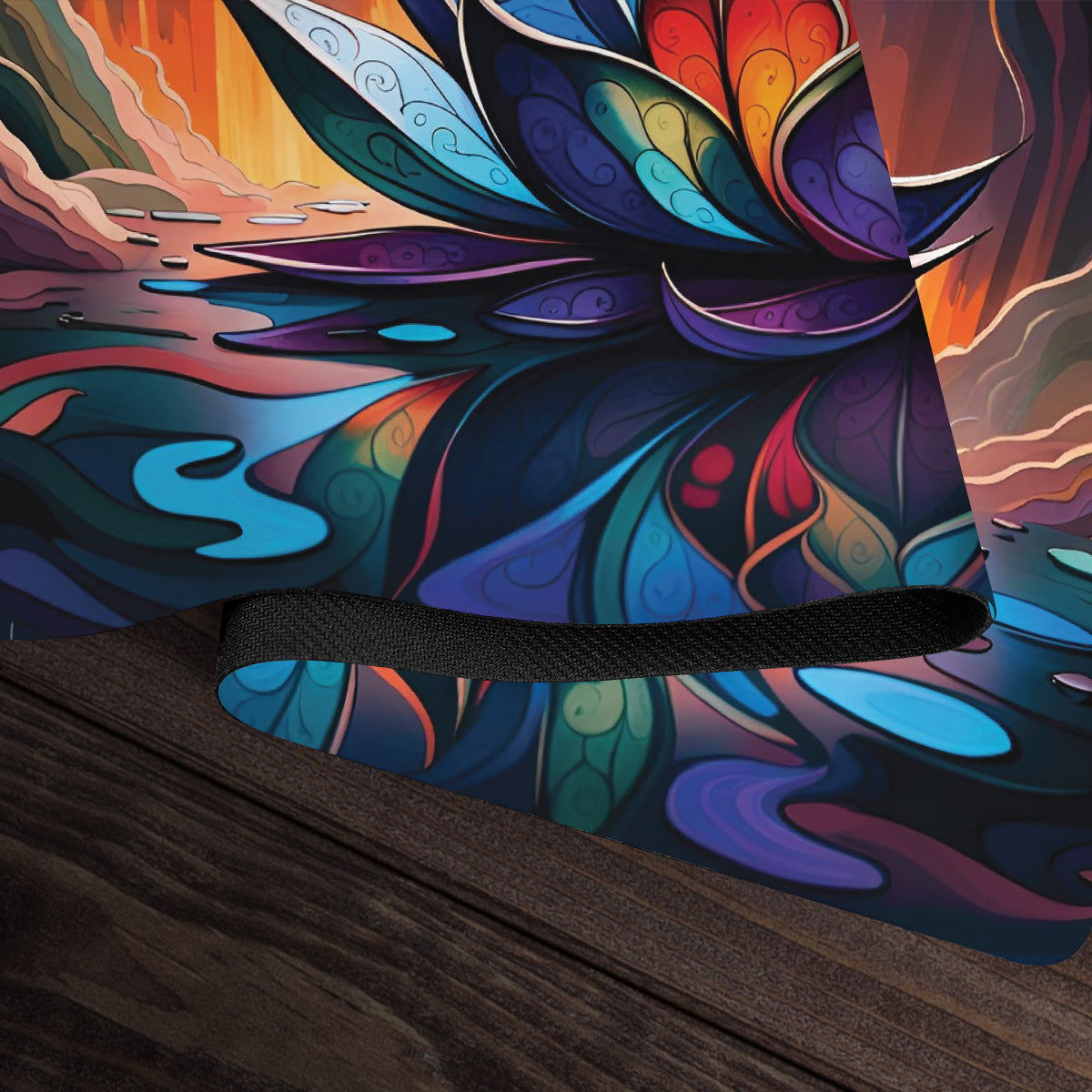 Stained Glass Lotus Prism Playmat - Premium Playmat from Inked Gaming - Just $34.99! Shop now at Game Crave Tournament Store