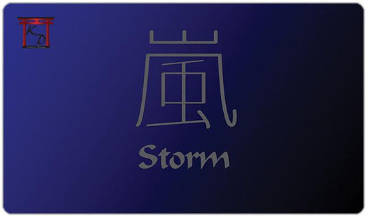 Storm Kanji Playmat - Premium Playmat from Inked Gaming - Just $34.99! Shop now at Game Crave Tournament Store