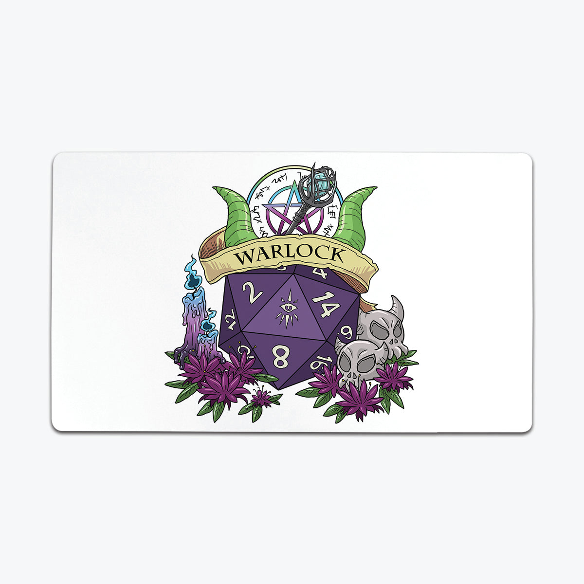 Warlock D20 Playmat - Premium Playmat from Inked Gaming - Just $34.99! Shop now at Game Crave Tournament Store