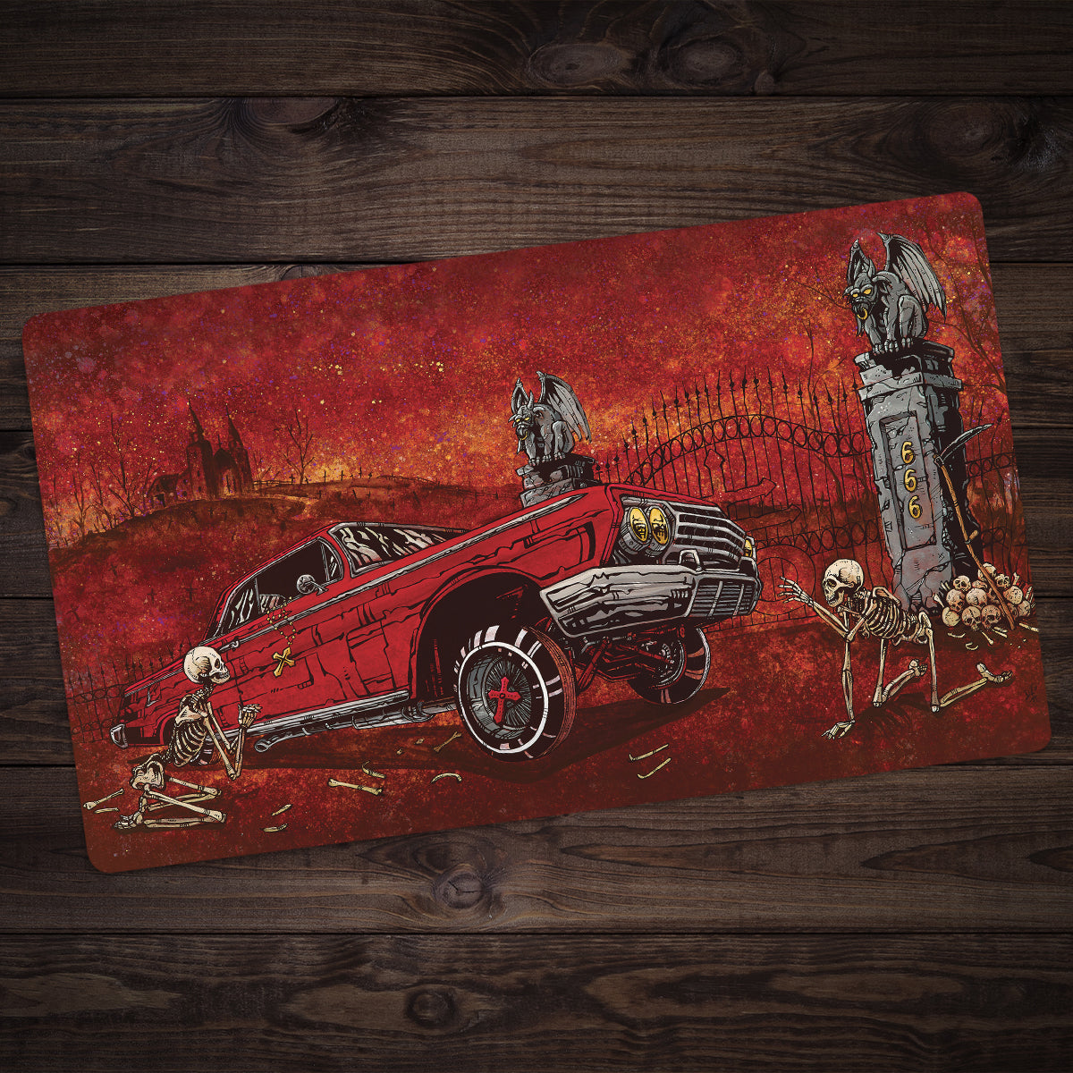 Slammed And Damned Playmat - Premium Playmat from Inked Gaming - Just $34.99! Shop now at Game Crave Tournament Store