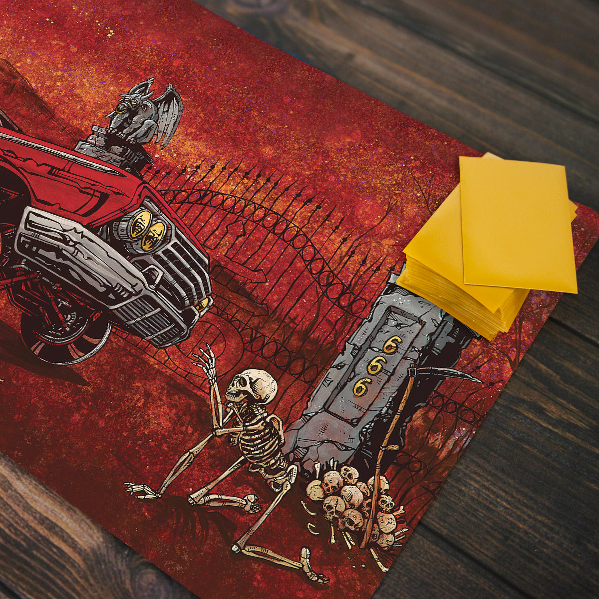 Slammed And Damned Playmat - Premium Playmat from Inked Gaming - Just $34.99! Shop now at Game Crave Tournament Store