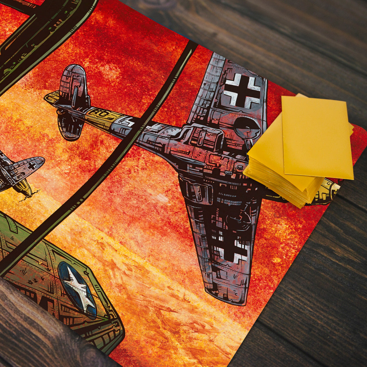 The Dog Fight Playmat - Premium Playmat from Inked Gaming - Just $34.99! Shop now at Game Crave Tournament Store