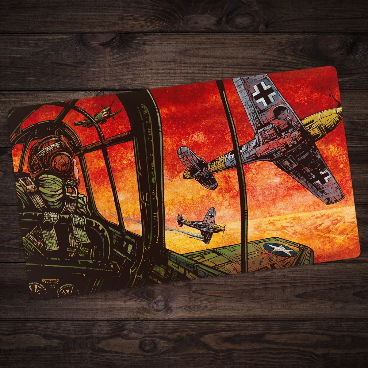 The Dog Fight Playmat - Premium Playmat from Inked Gaming - Just $34.99! Shop now at Game Crave Tournament Store