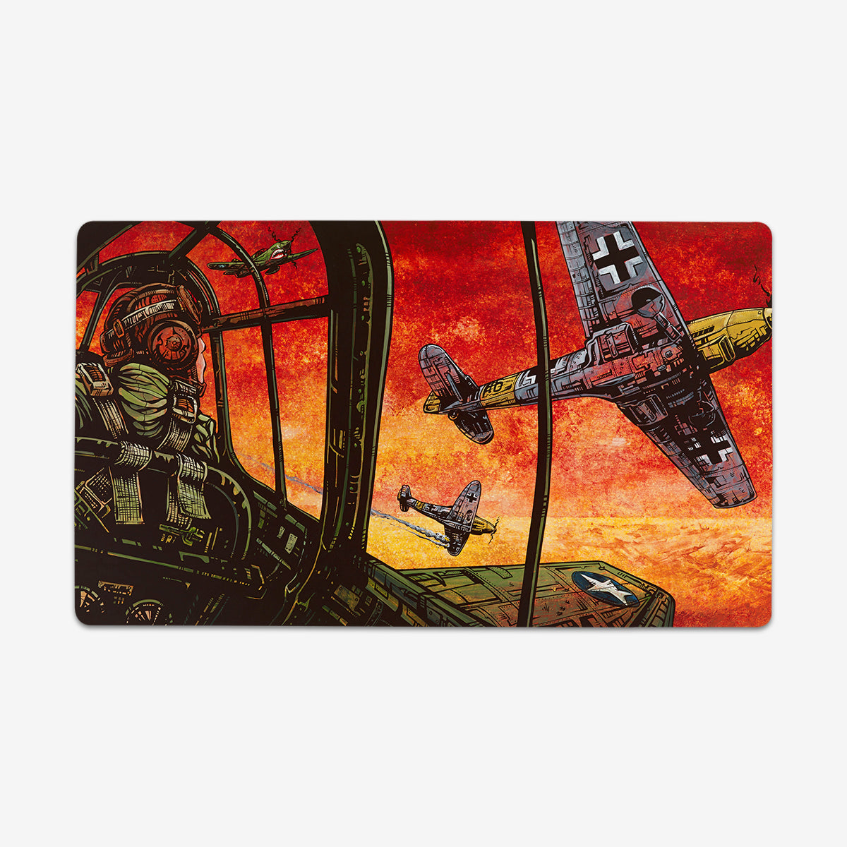 The Dog Fight Playmat - Premium Playmat from Inked Gaming - Just $34.99! Shop now at Game Crave Tournament Store