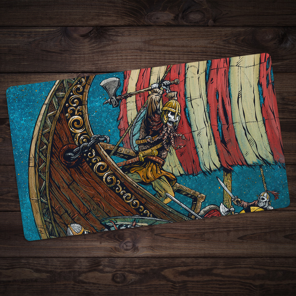 Viking Raid Playmat - Premium Playmat from Inked Gaming - Just $34.99! Shop now at Game Crave Tournament Store
