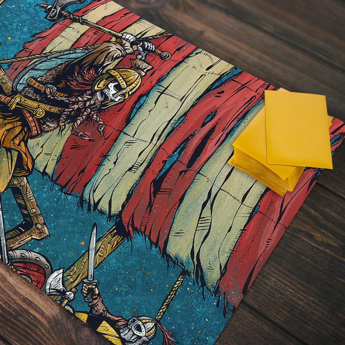 Viking Raid Playmat - Premium Playmat from Inked Gaming - Just $34.99! Shop now at Game Crave Tournament Store