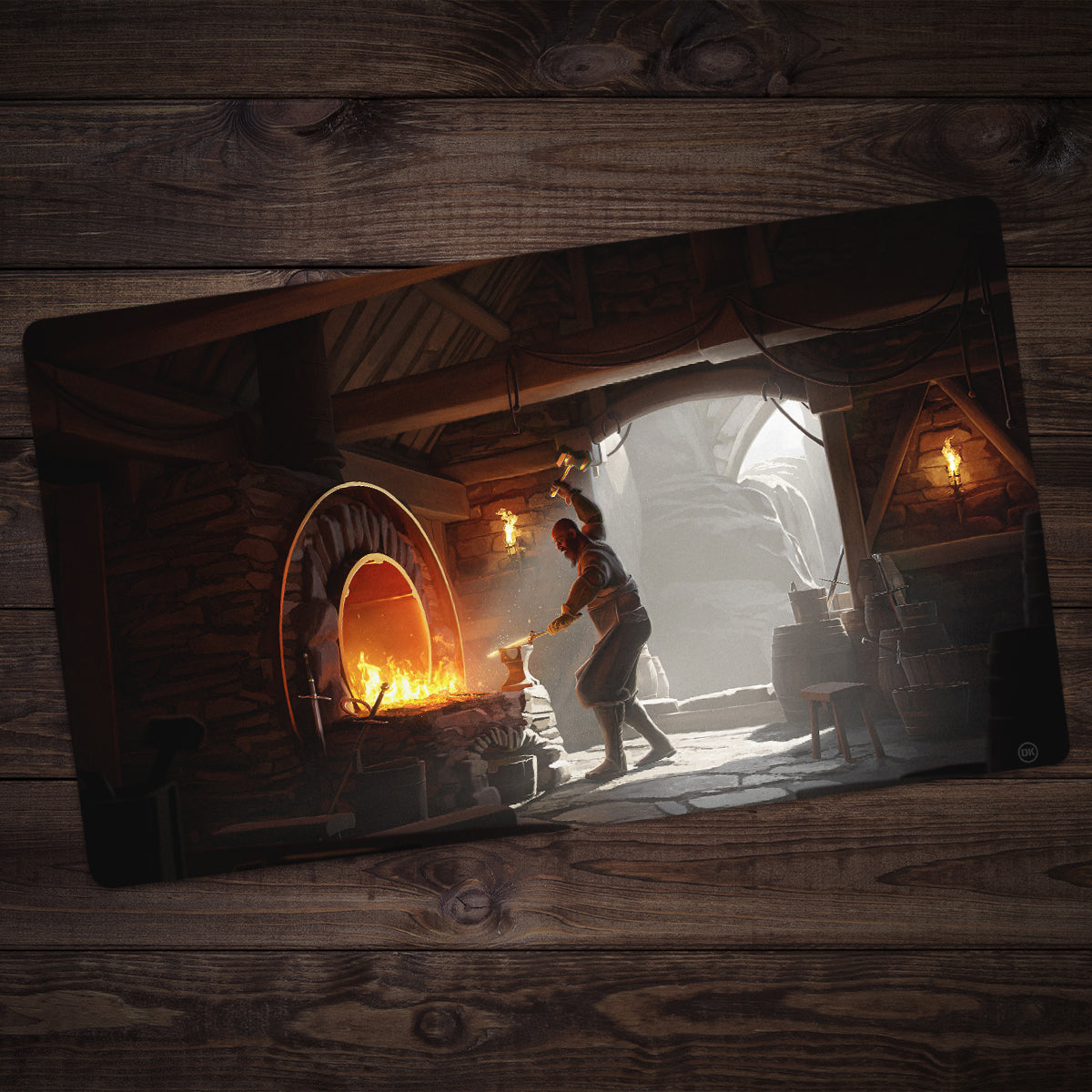 The Blacksmith's Forge Playmat - Premium Playmat from Inked Gaming - Just $34.99! Shop now at Game Crave Tournament Store