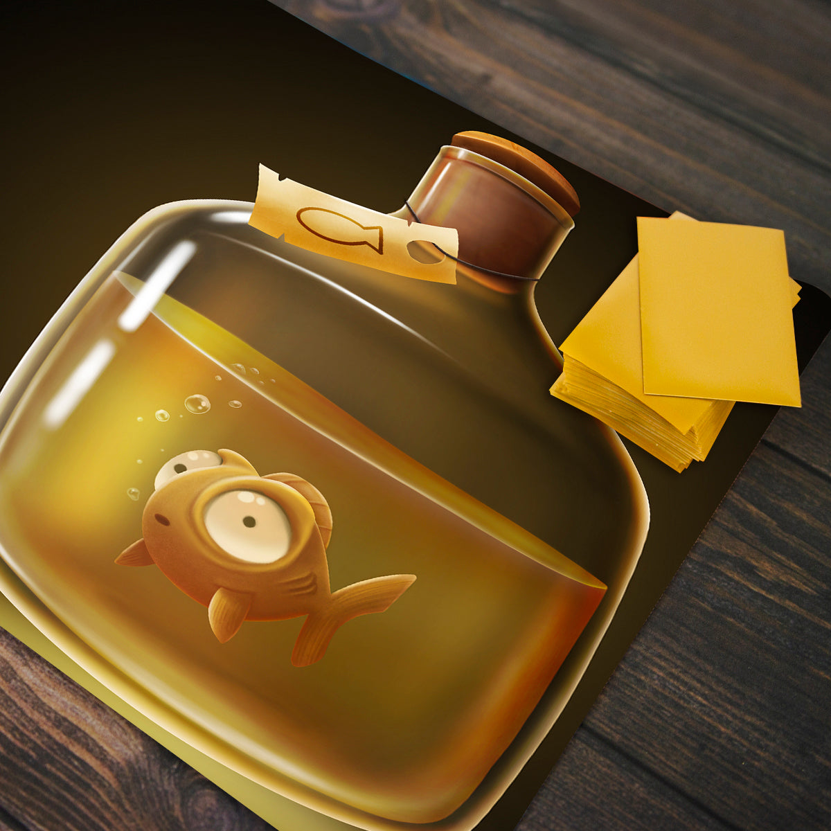 The Goldfish Potion Playmat - Premium Playmat from Inked Gaming - Just $34.99! Shop now at Game Crave Tournament Store