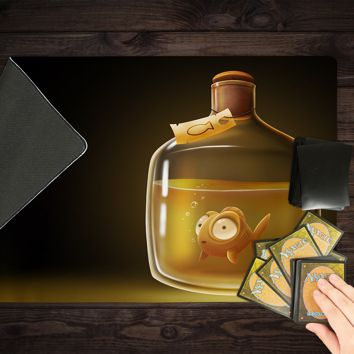 The Goldfish Potion Playmat - Premium Playmat from Inked Gaming - Just $34.99! Shop now at Game Crave Tournament Store