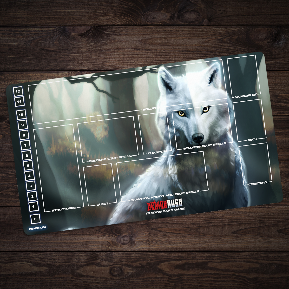 Spirit Wolf Playmat - Premium Playmat from Inked Gaming - Just $34.99! Shop now at Game Crave Tournament Store