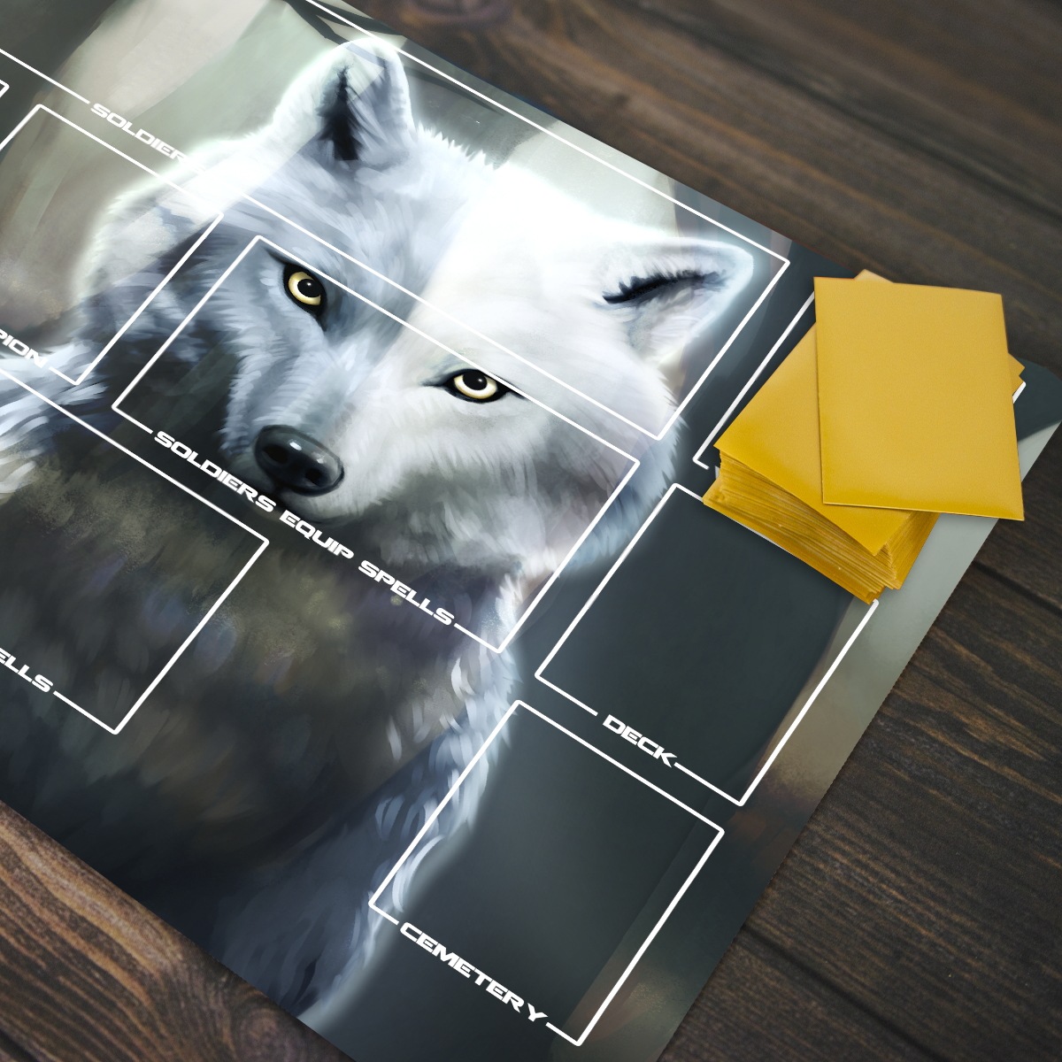Spirit Wolf Playmat - Premium Playmat from Inked Gaming - Just $34.99! Shop now at Game Crave Tournament Store