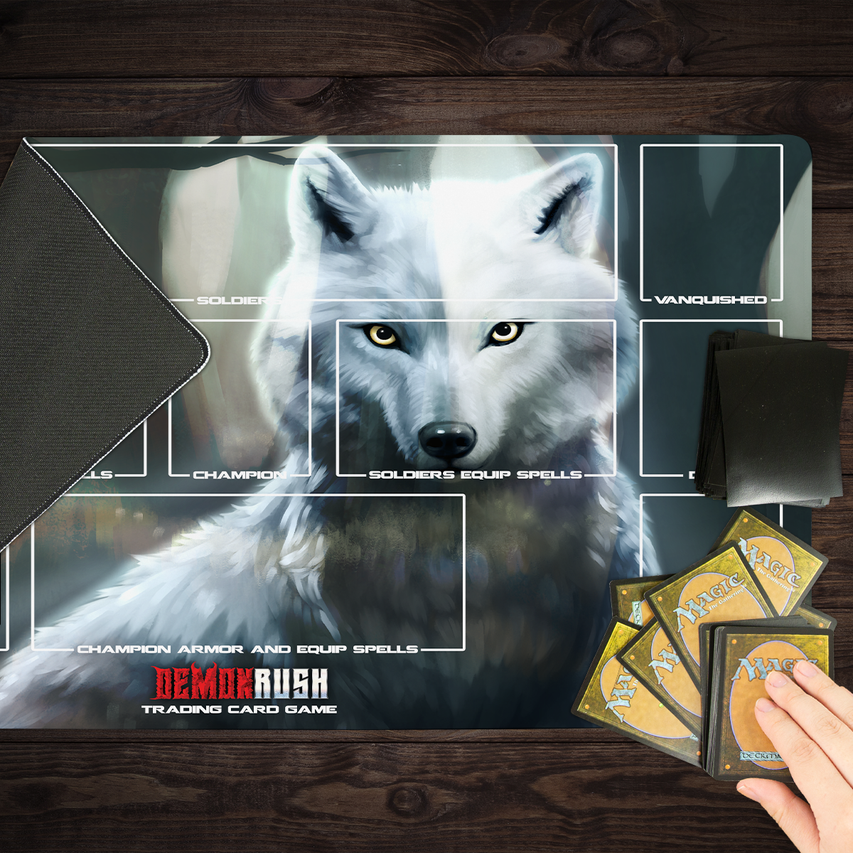 Spirit Wolf Playmat - Premium Playmat from Inked Gaming - Just $34.99! Shop now at Game Crave Tournament Store