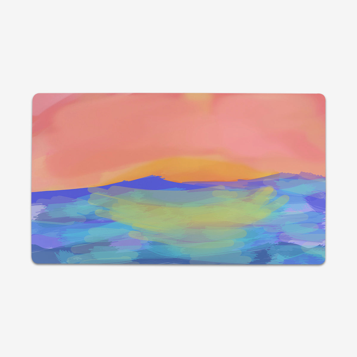 Watercolor Sunset Playmat - Premium Playmat from Inked Gaming - Just $34.99! Shop now at Game Crave Tournament Store