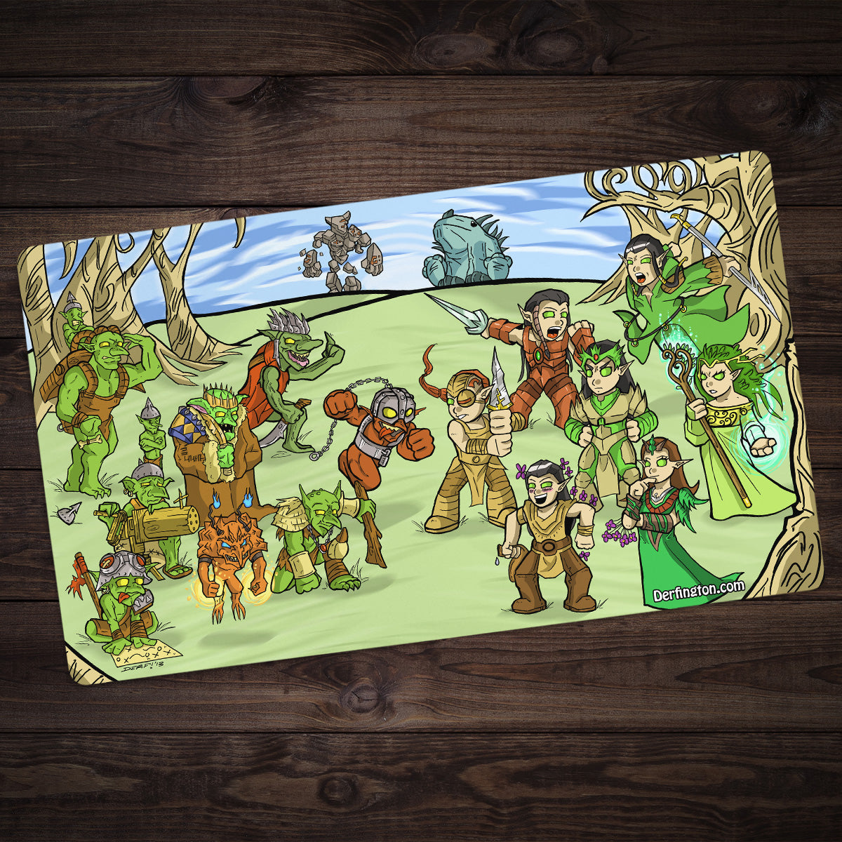 The Eternal Rivalry Playmat - Premium Playmat from Inked Gaming - Just $34.99! Shop now at Game Crave Tournament Store