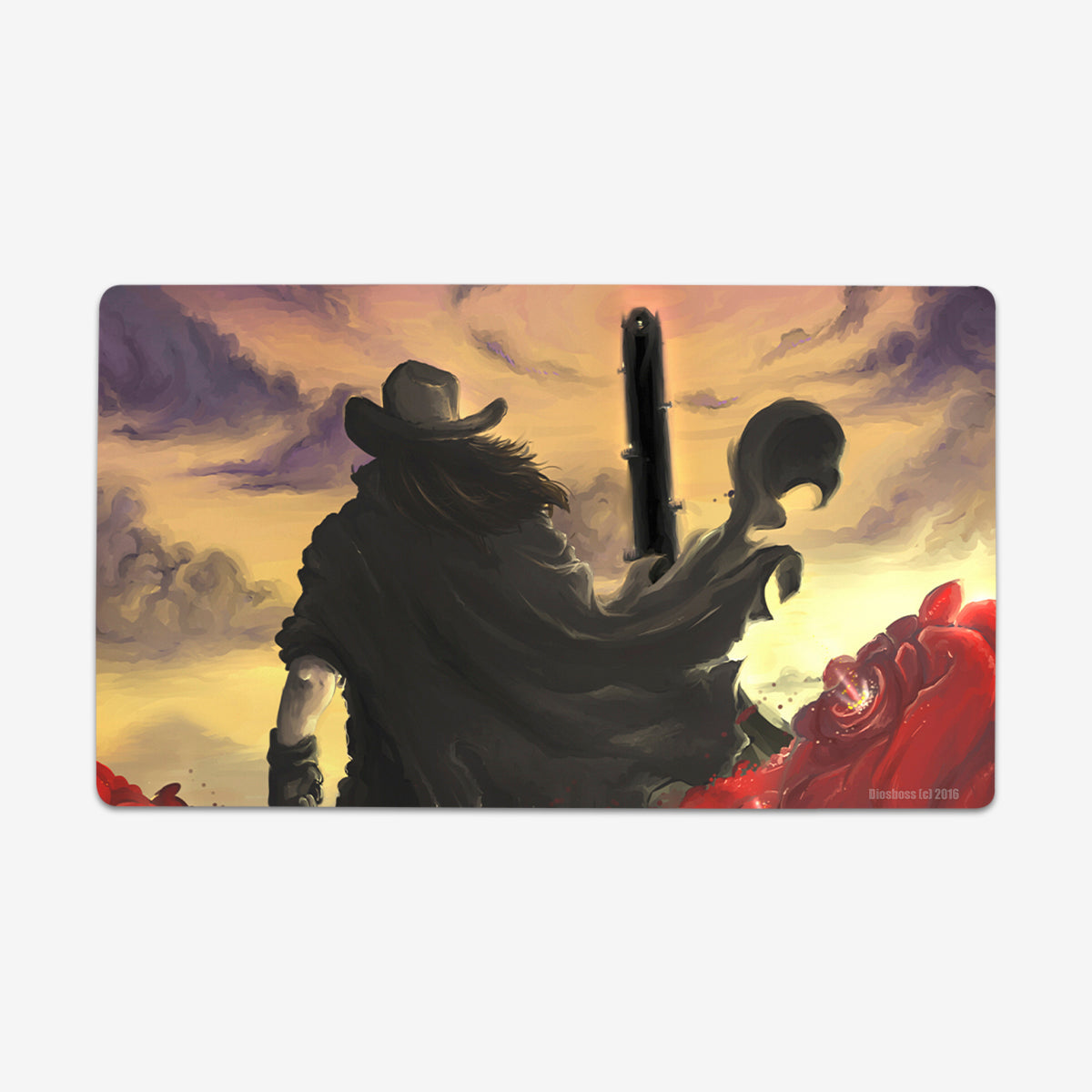 The Gunslinger Playmat - Premium Playmat from Inked Gaming - Just $34.99! Shop now at Game Crave Tournament Store