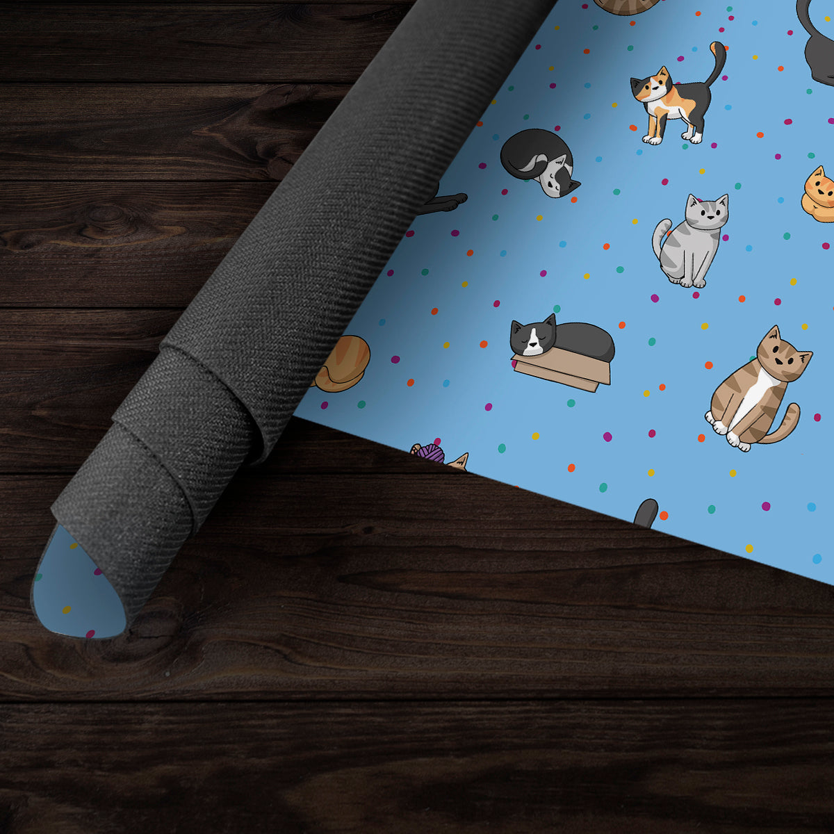 Spotty Cat Pattern Playmat - Premium Playmat from Inked Gaming - Just $34.99! Shop now at Game Crave Tournament Store