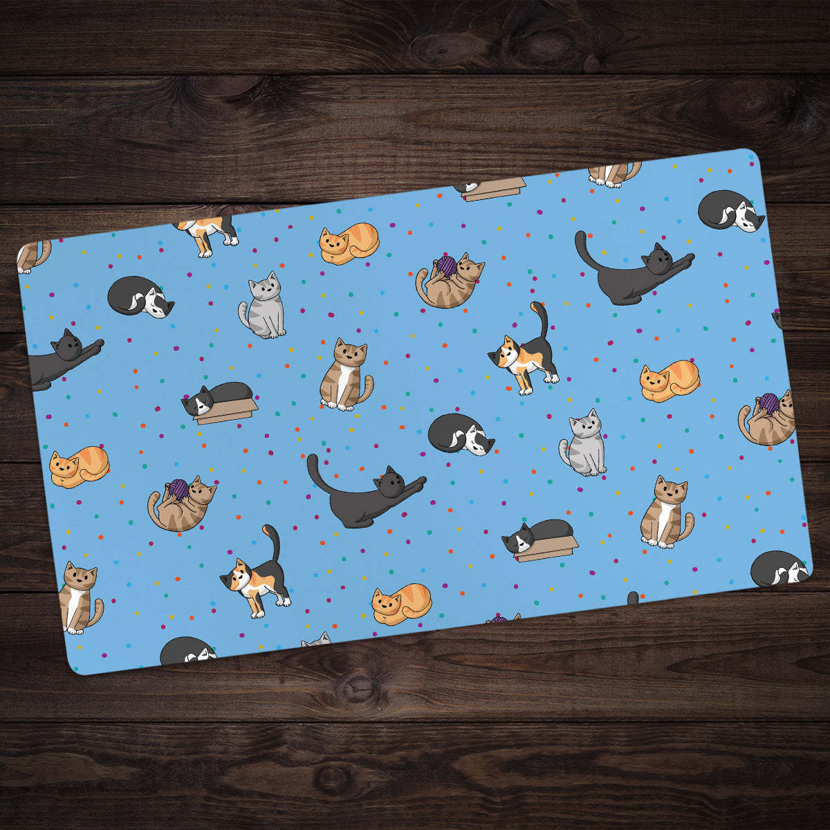 Spotty Cat Pattern Playmat - Premium Playmat from Inked Gaming - Just $34.99! Shop now at Game Crave Tournament Store