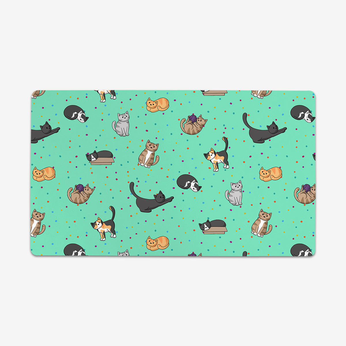 Spotty Cat Pattern Playmat - Premium Playmat from Inked Gaming - Just $34.99! Shop now at Game Crave Tournament Store