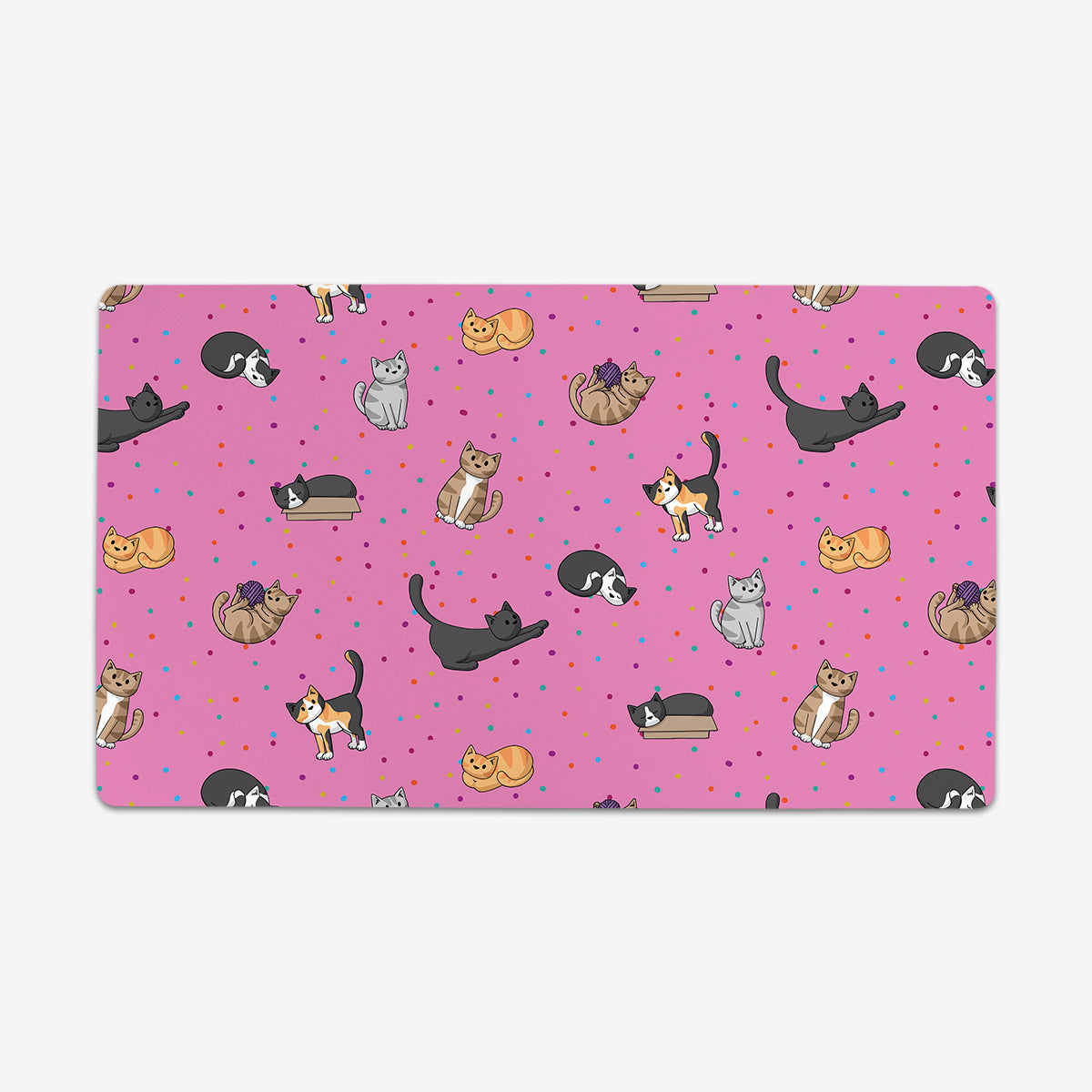 Spotty Cat Pattern Playmat - Premium Playmat from Inked Gaming - Just $34.99! Shop now at Game Crave Tournament Store