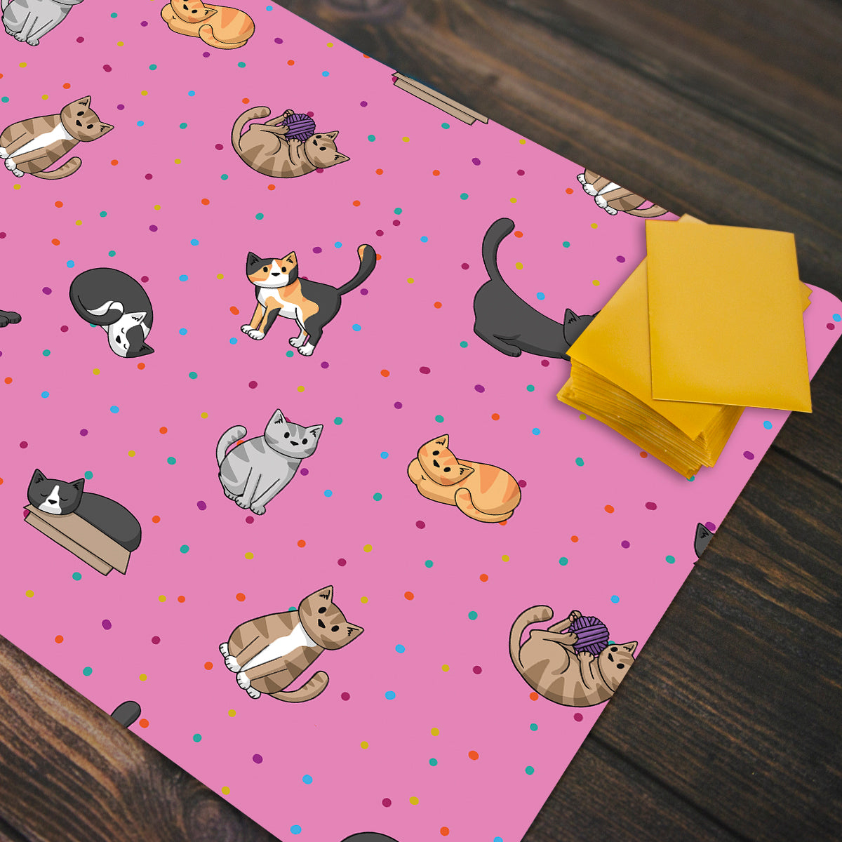 Spotty Cat Pattern Playmat - Premium Playmat from Inked Gaming - Just $34.99! Shop now at Game Crave Tournament Store