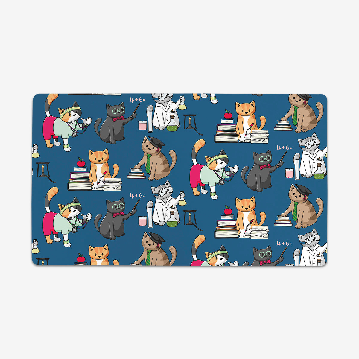 Teacher Cats Playmat - Premium Playmat from Inked Gaming - Just $34.99! Shop now at Game Crave Tournament Store