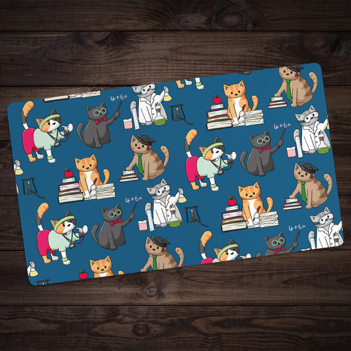 Teacher Cats Playmat - Premium Playmat from Inked Gaming - Just $34.99! Shop now at Game Crave Tournament Store
