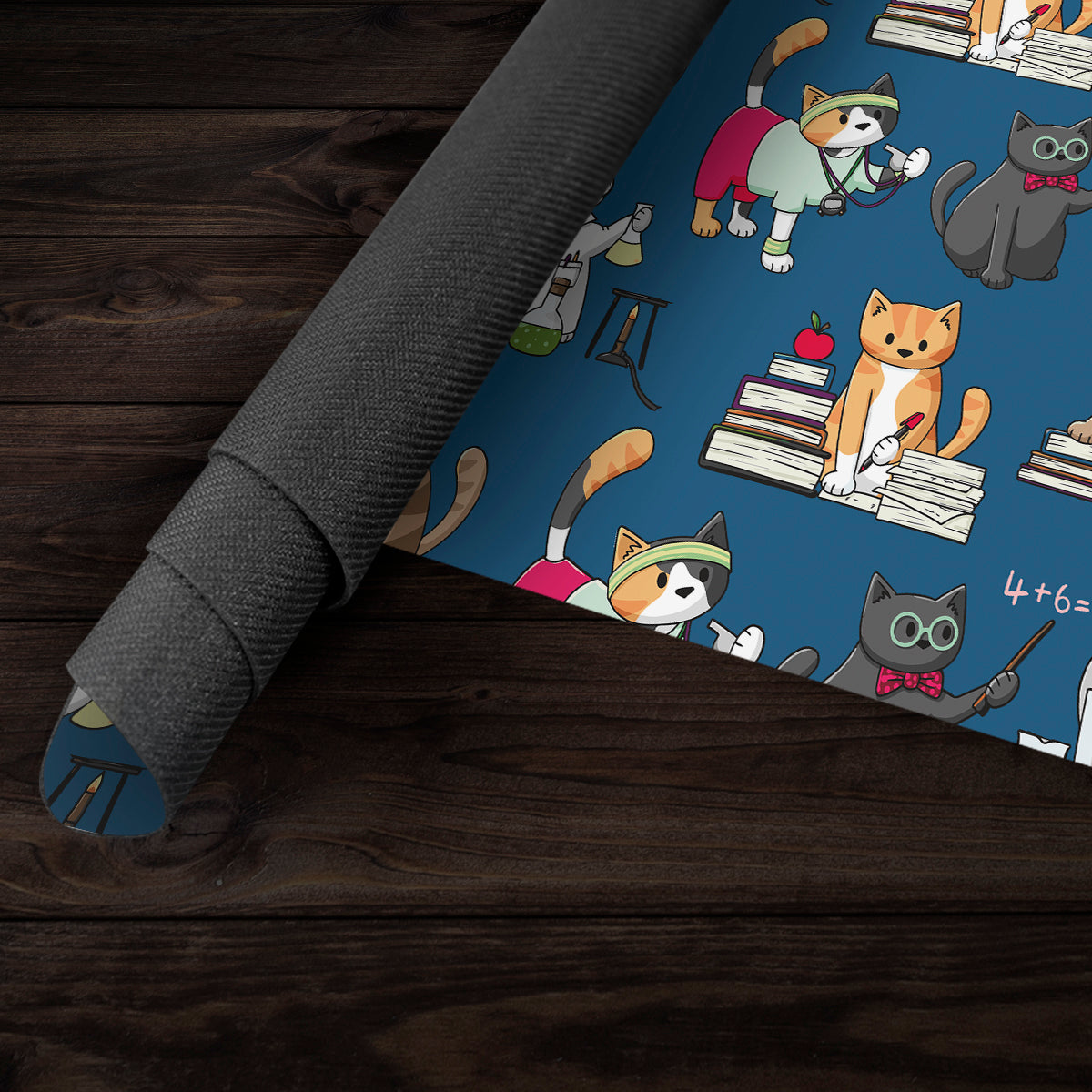 Teacher Cats Playmat - Premium Playmat from Inked Gaming - Just $34.99! Shop now at Game Crave Tournament Store